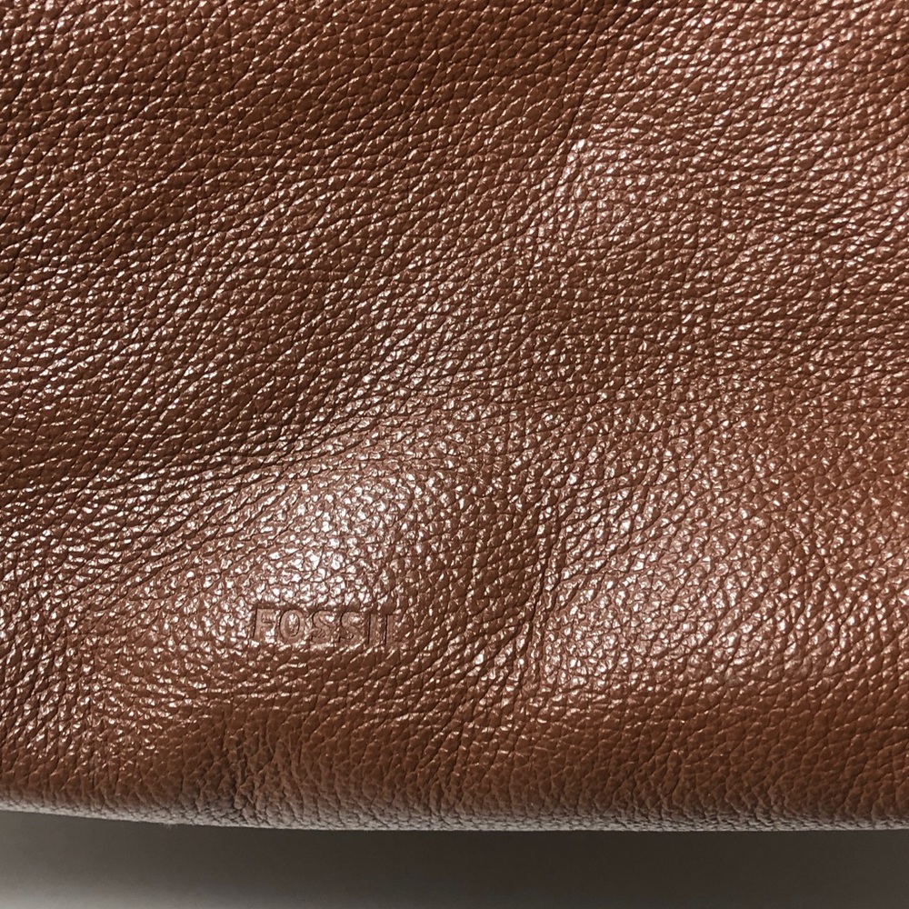 Fossil Brown Leather Tote Bag - Picture 3 of 11